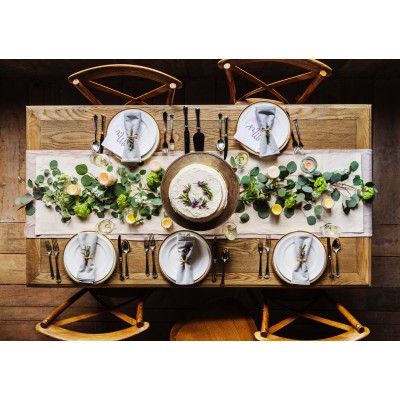 LIGHT GREY LINEN TABLE RUNNER LIGHT GREY LINEN TABLE RUNNER